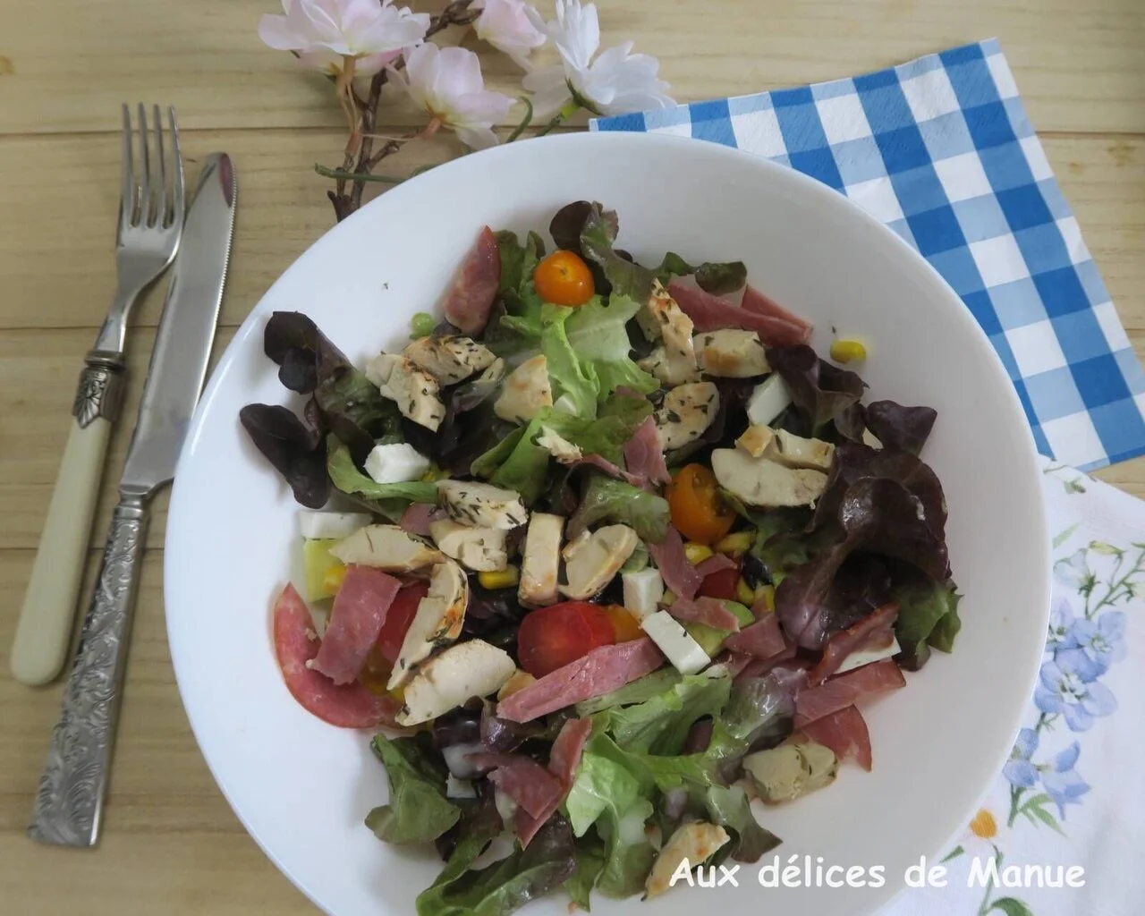 Salade complète et saine