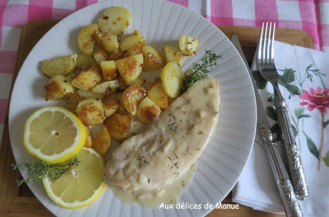 Blancs de poulet crémeux au citron et parmesan