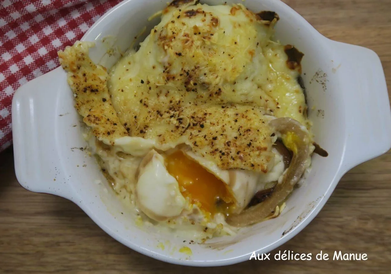 Gratin d'oeufs mollets à la béchamel