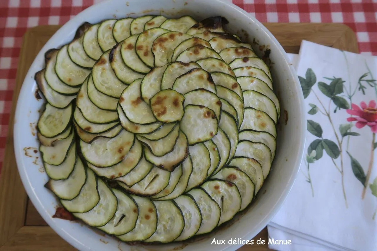Gratin de courgettes au bœuf