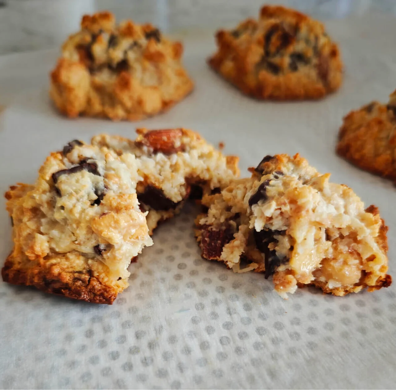 Cookies aux noix et pépites de chocolat