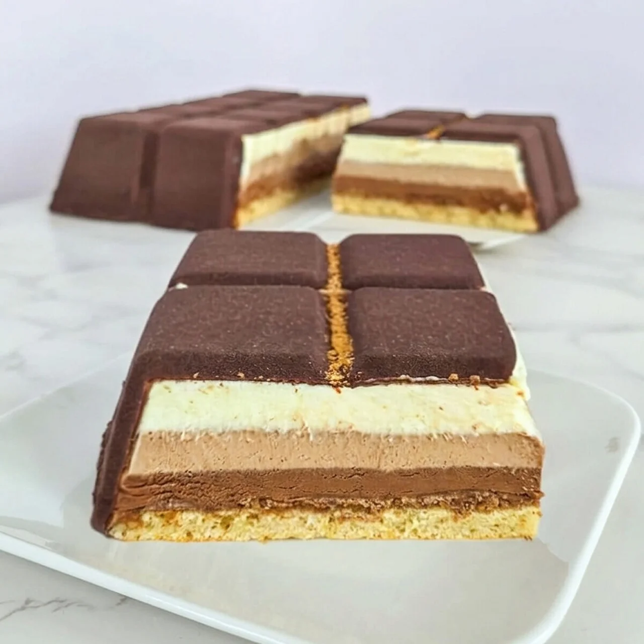 Entremets aux 3 chocolats