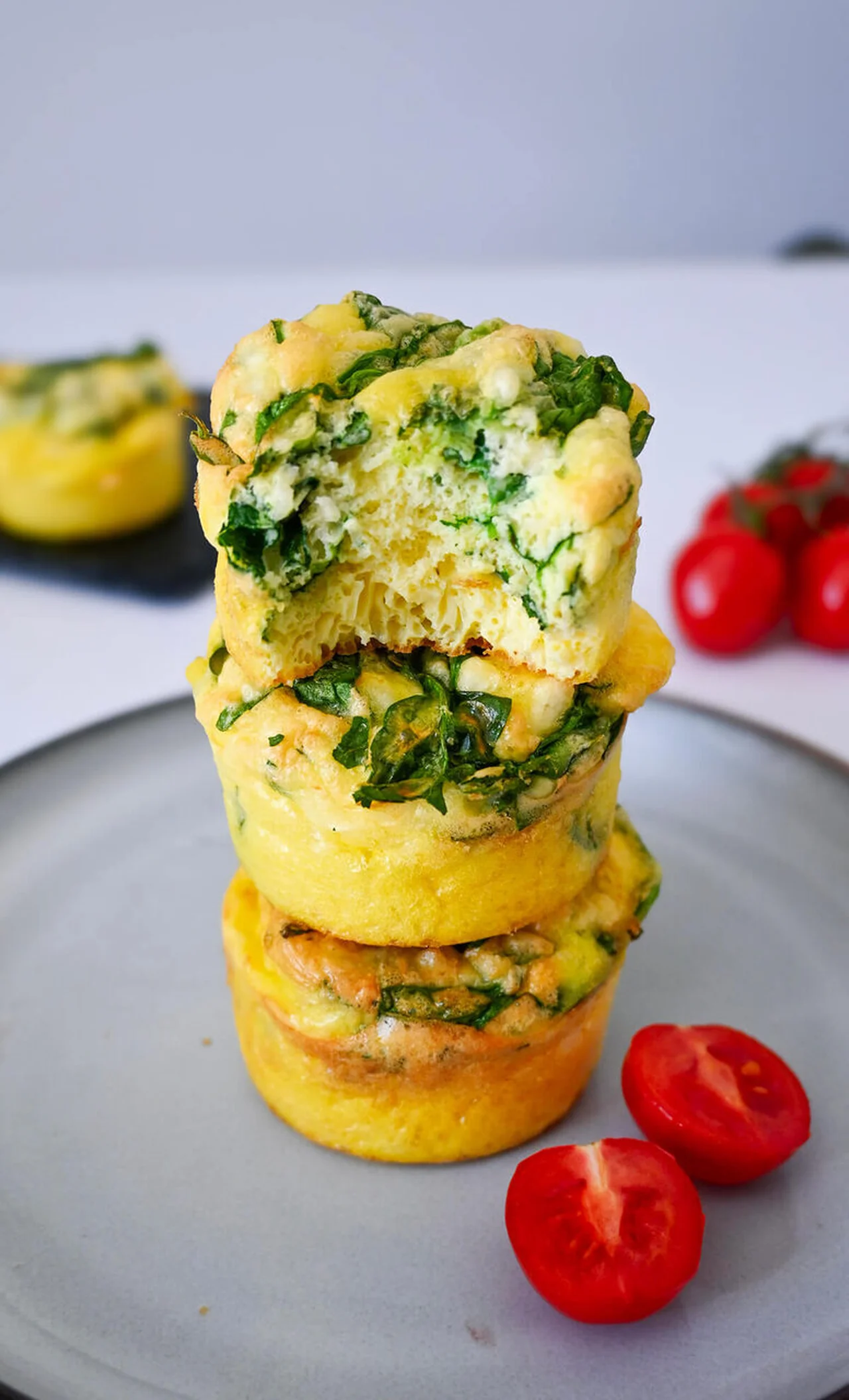 Mini-quiches sans pâte épinards feta