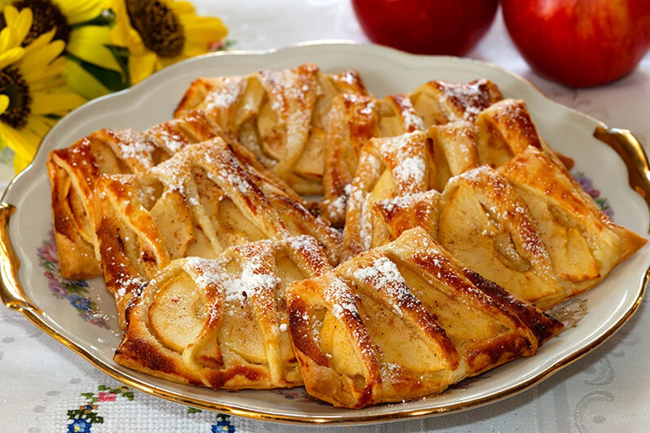 Grillagés feuilletés aux pommes et sirop d'érable