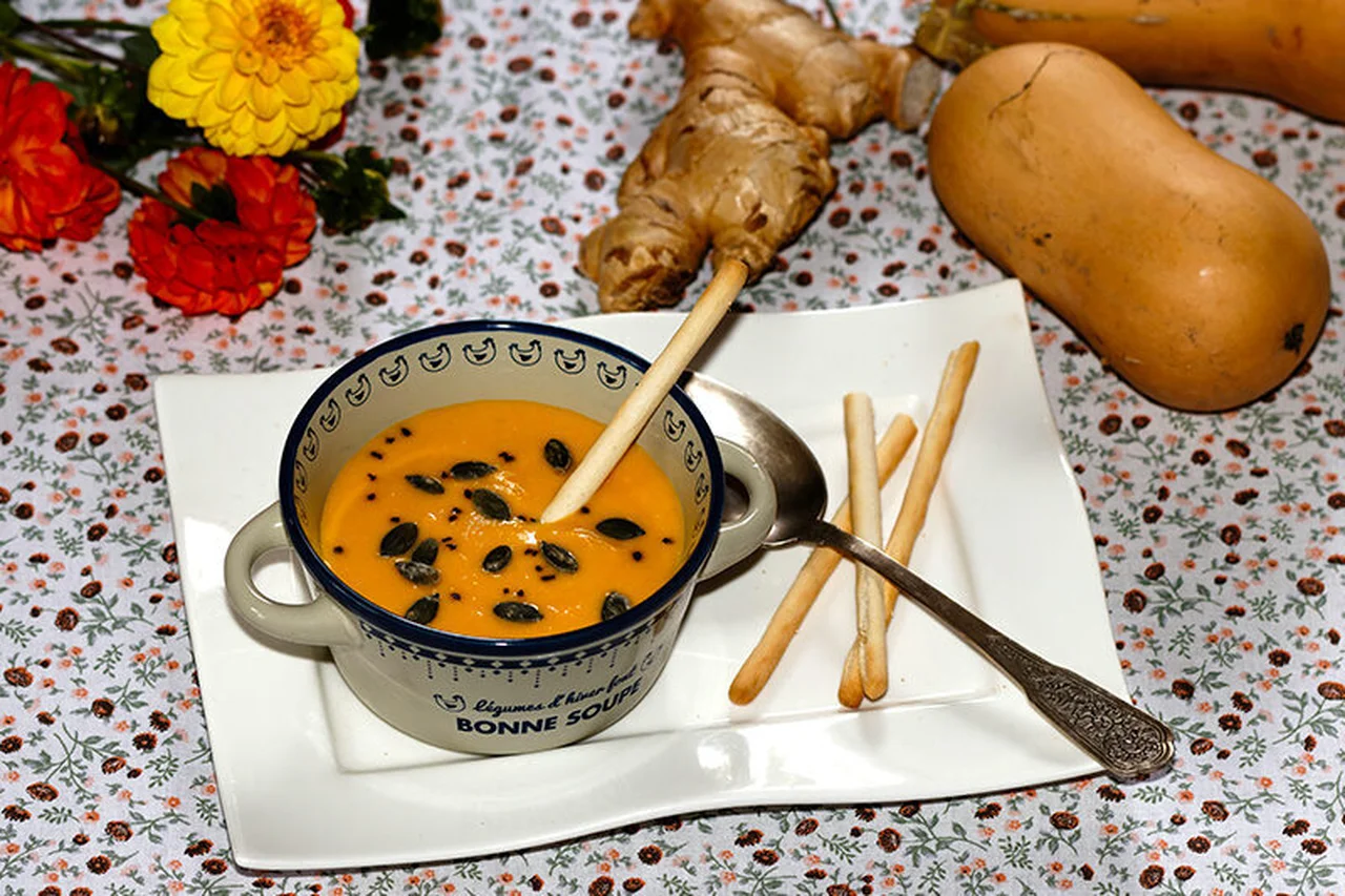 Velouté de butternut au gingembre