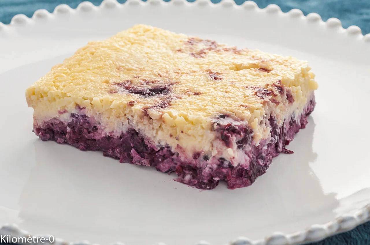 Gâteau fromager aux mûres
