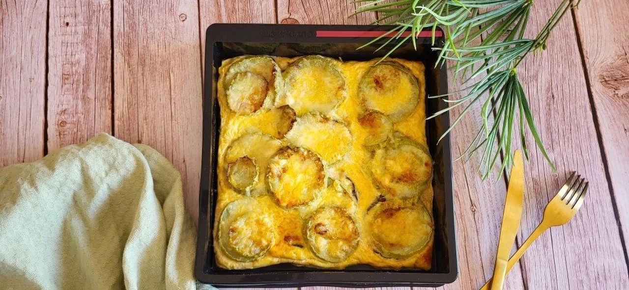 Flan à la ricotta et aux légumes d'été