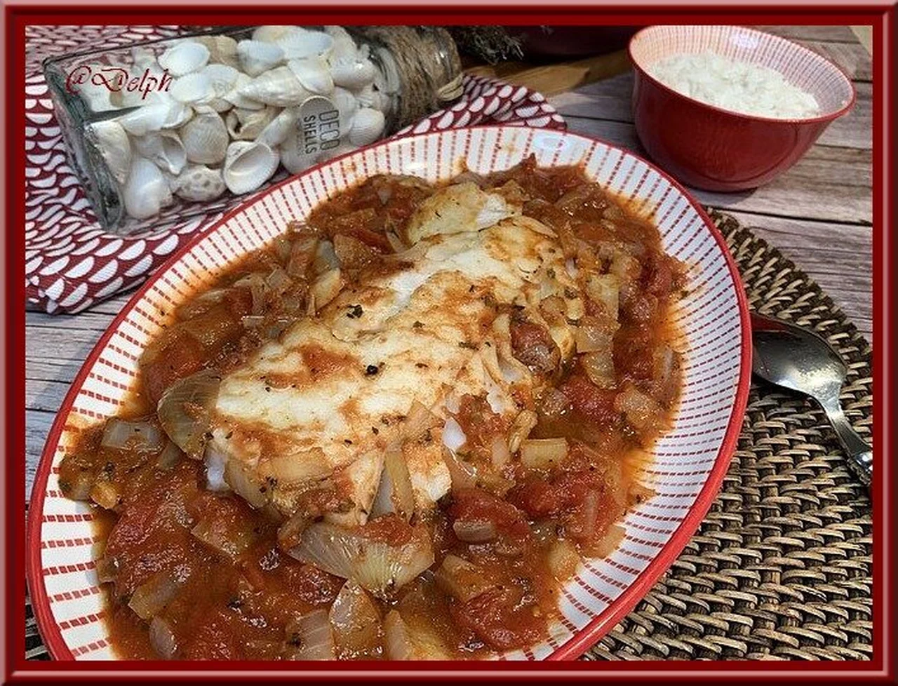Dos de cabillaud au thym et à la tomate