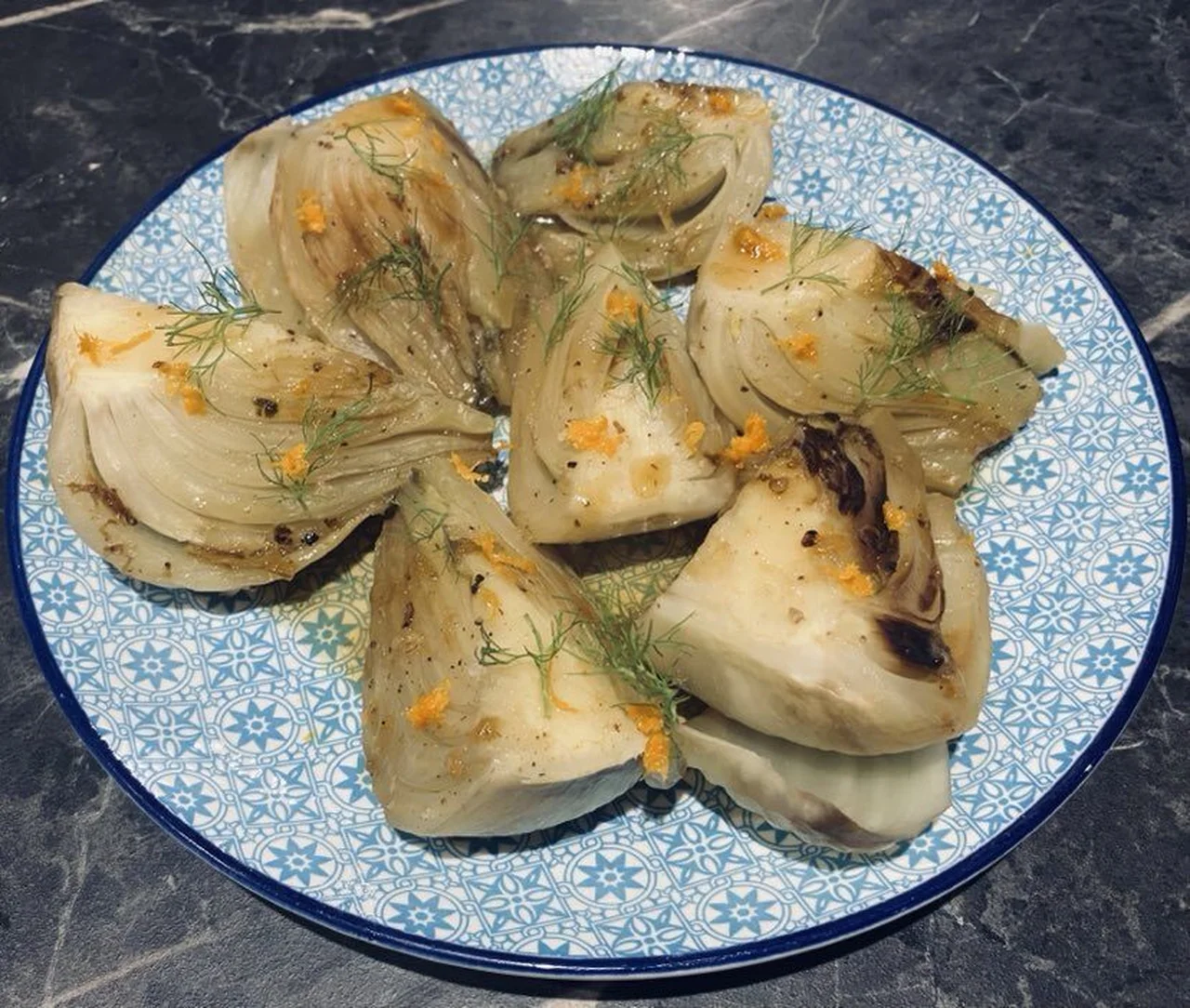 Fenouil braisé à la juive