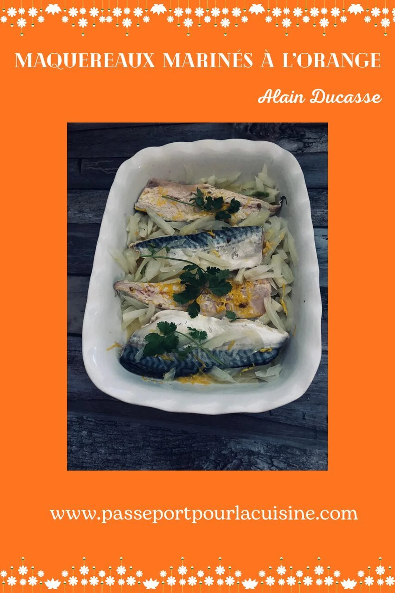 Maquereaux marinés à l'orange