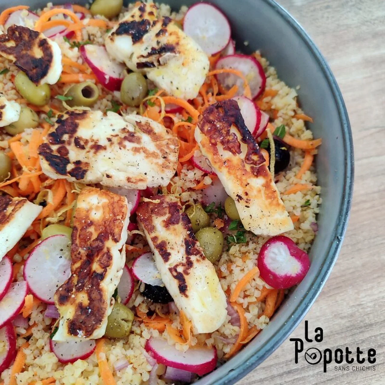 Taboulé au halloumi