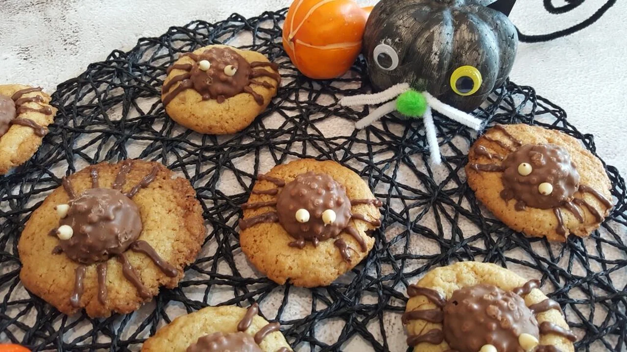 Cookies araignée d'halloween