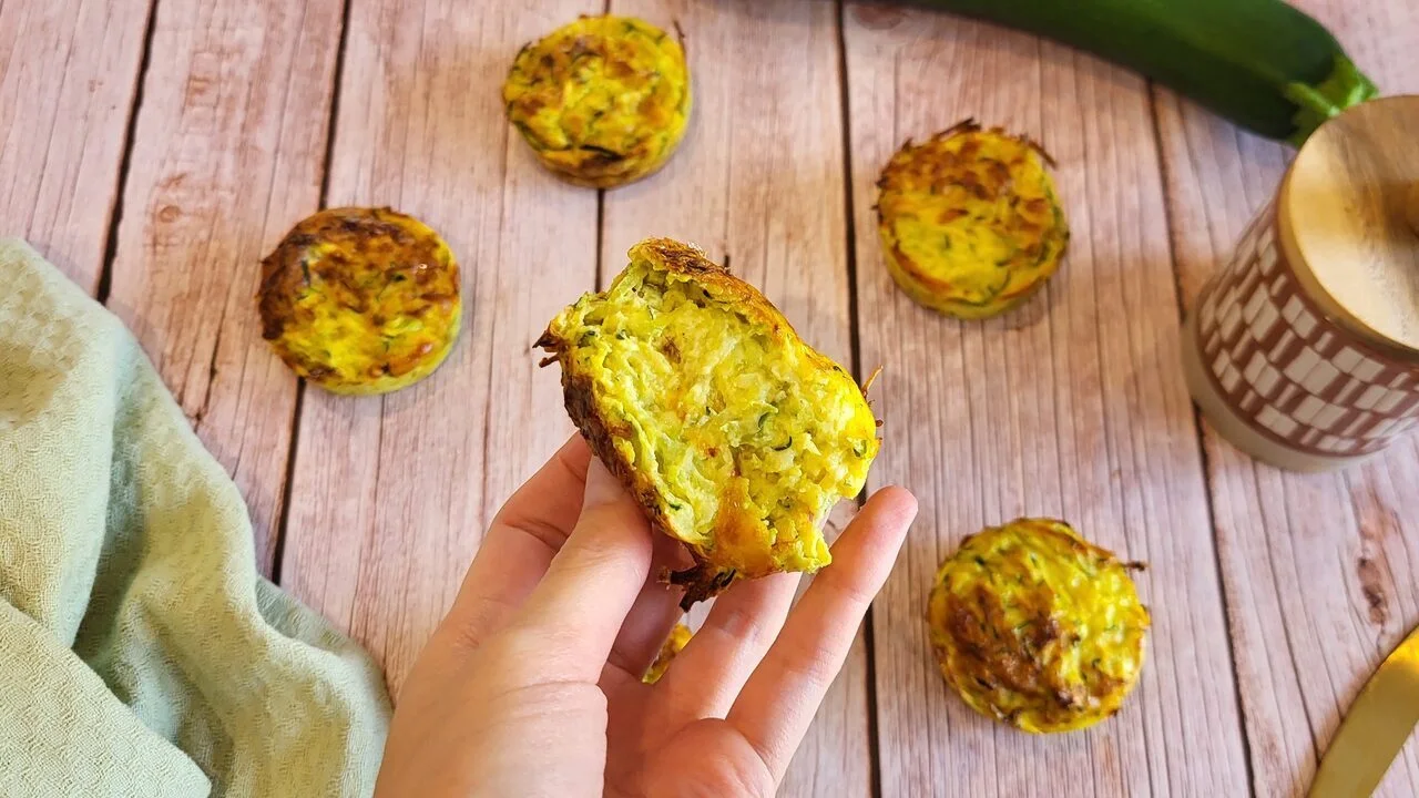 Mini flans de courgette et curry