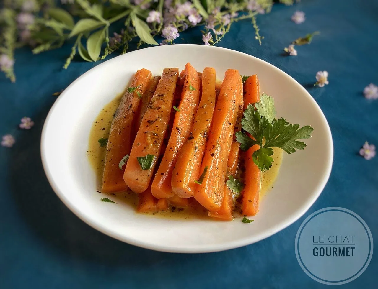 Carottes au miel et à la crème fraîche