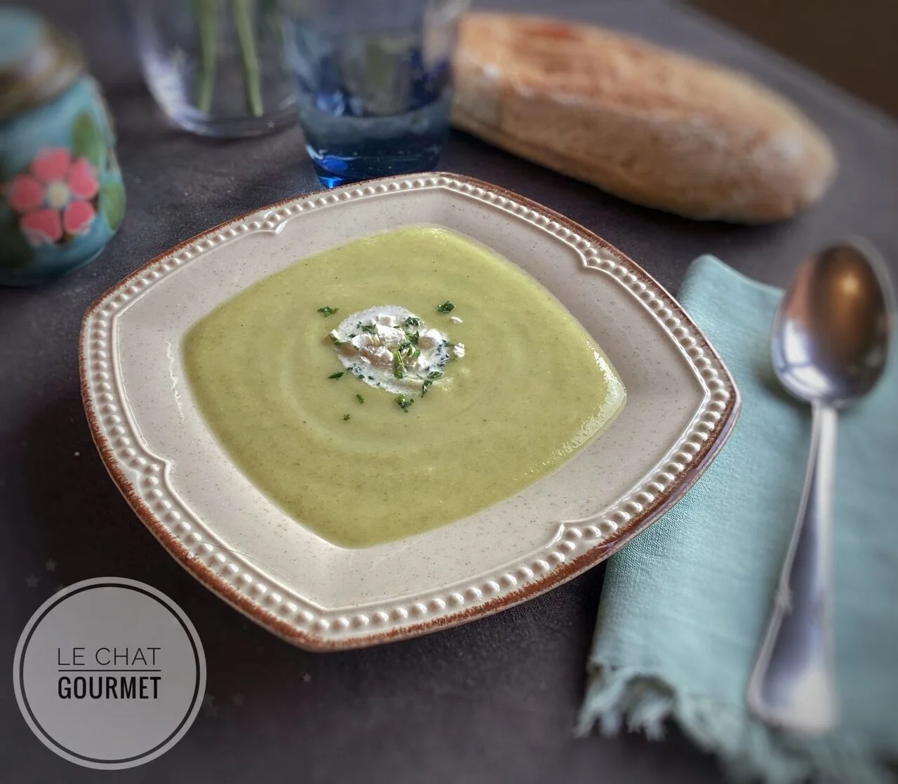 Potage aux courgettes