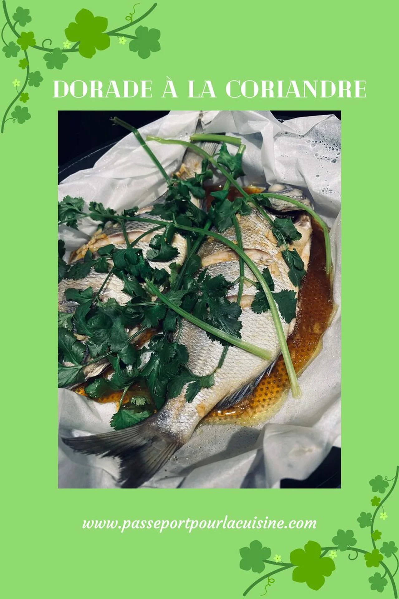 Dorade à la coriandre