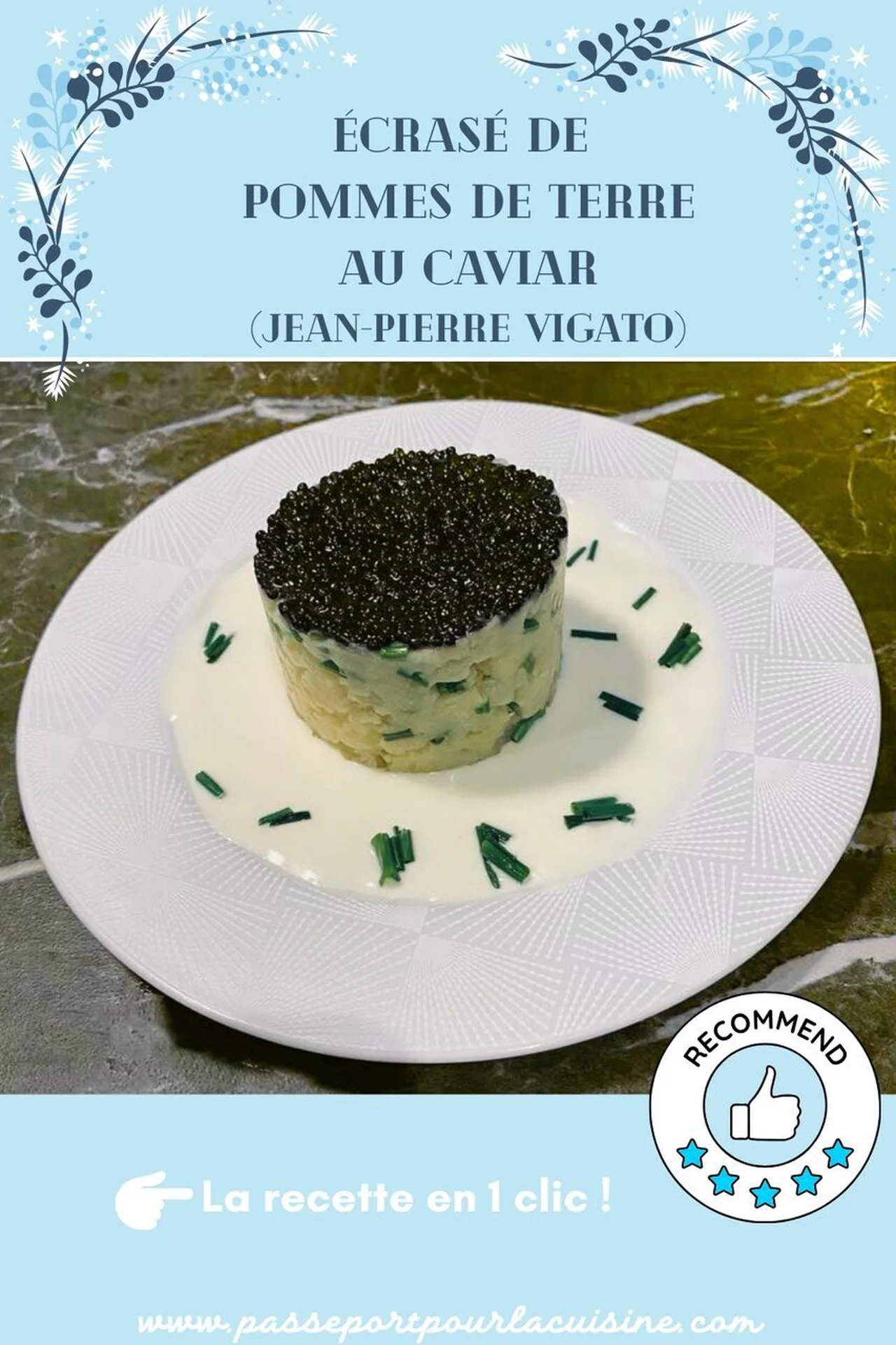 Écrasé de pommes de terre au caviar