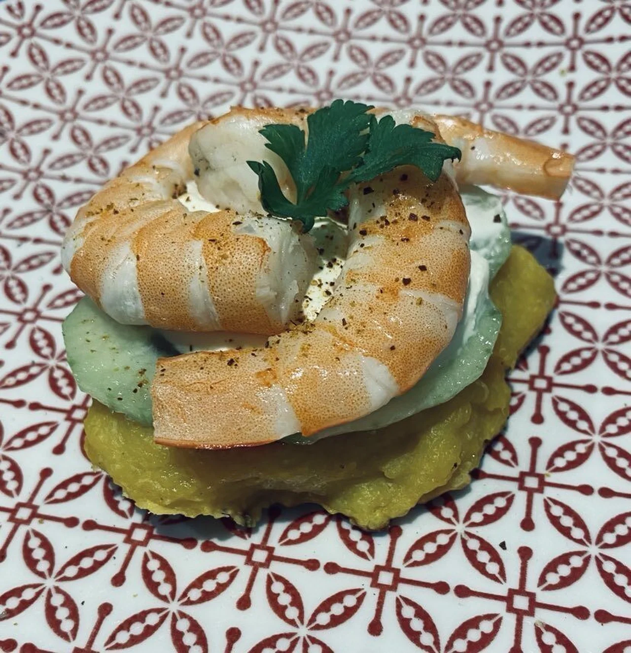 Galettes de maïs aux crevettes