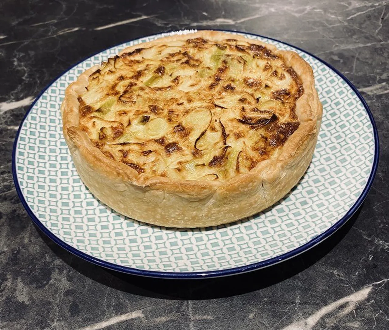 Quiche aux poireaux et au parmesan