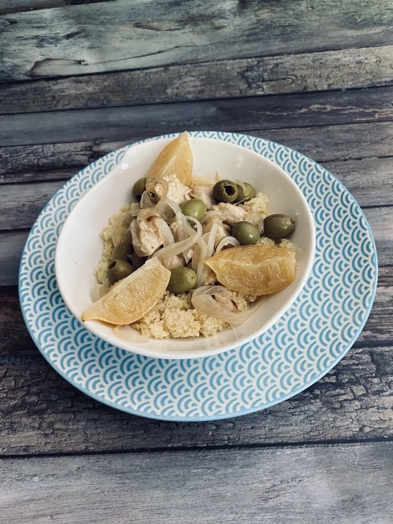Tajine de poulet au citron confit