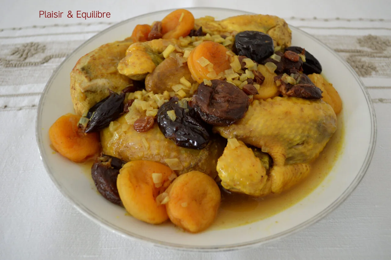 Pintade aux fruits secs et aux épices