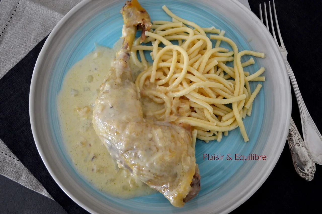 Poulet au maroilles et à la bière