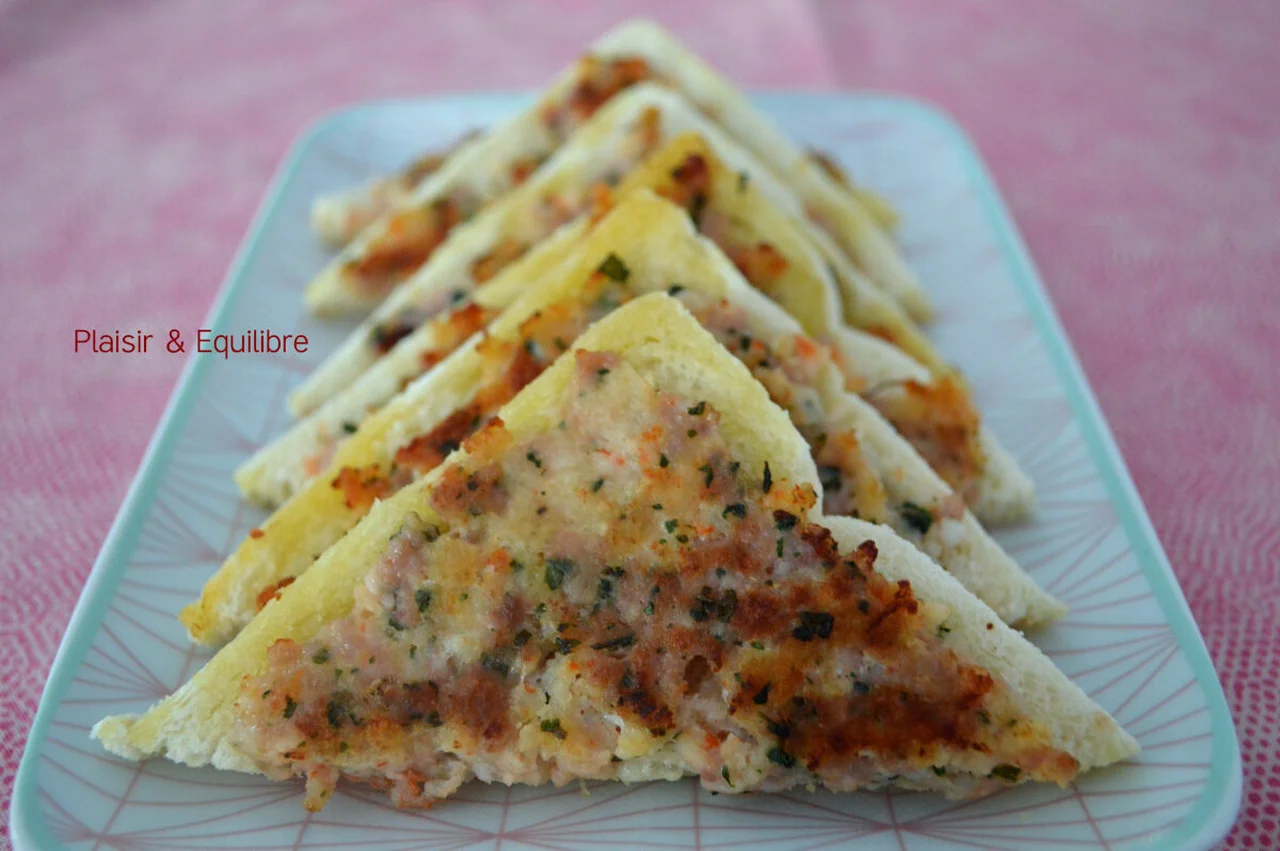 Toasts porc crevettes