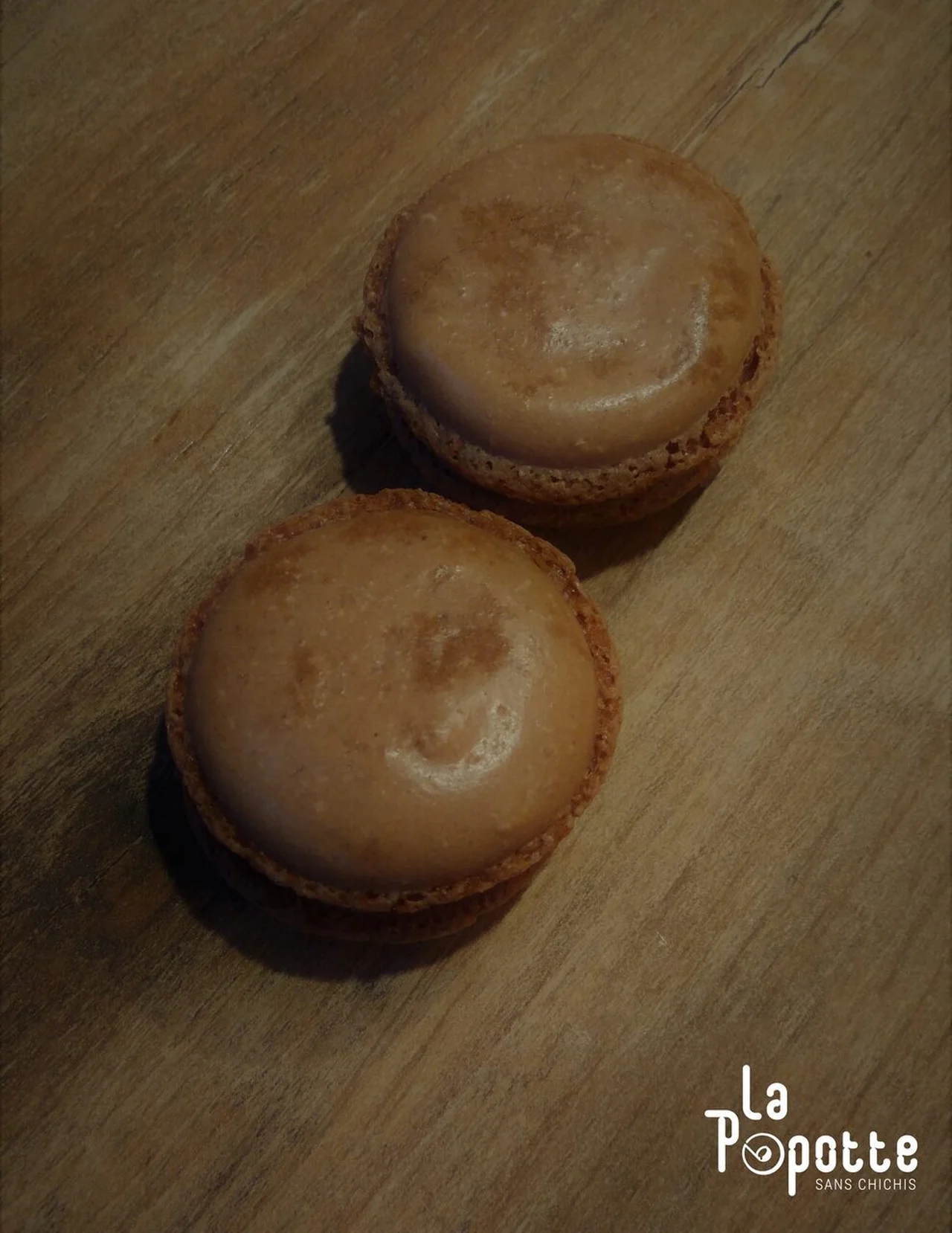 Macarons chocolat praliné