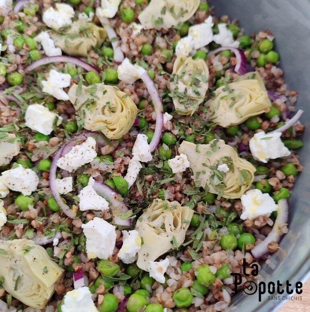 Taboulé de kasha aux légumes de printemps