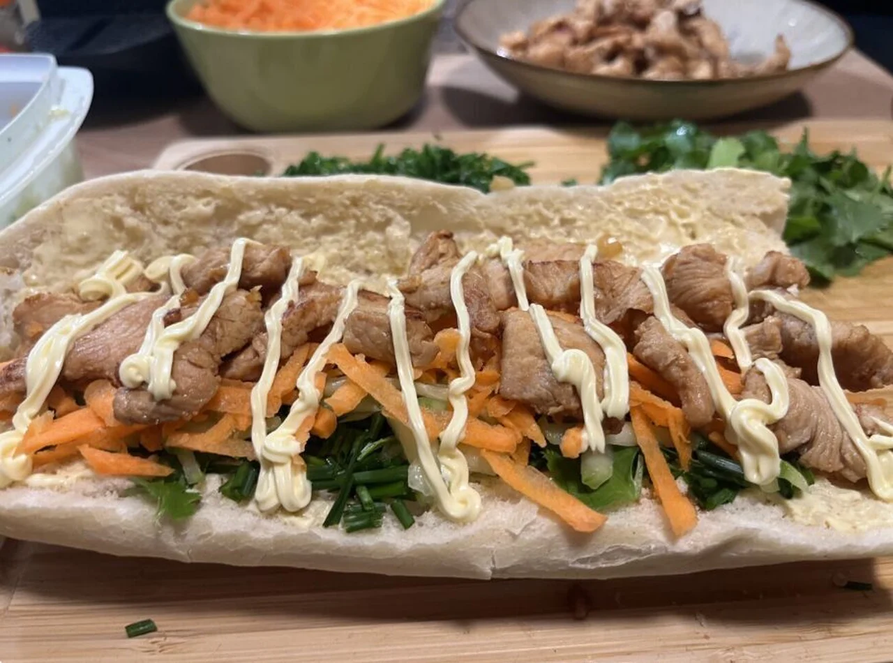 Banh Mi au poulet grillé