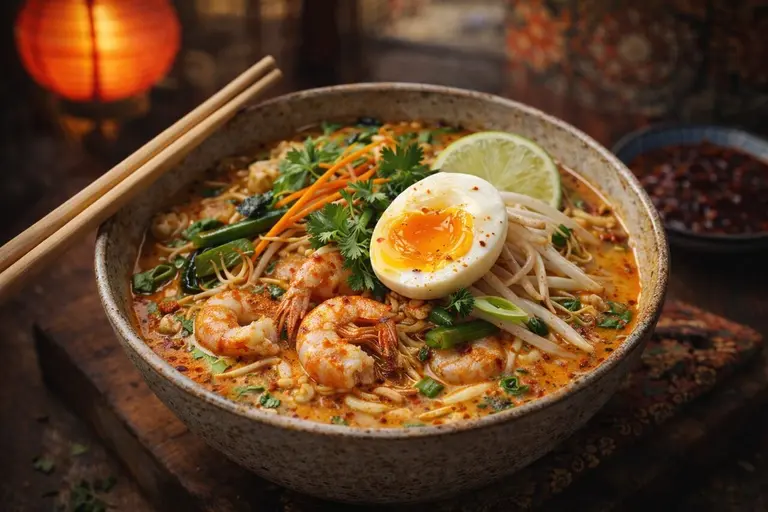 Soupe de nouilles Laksa