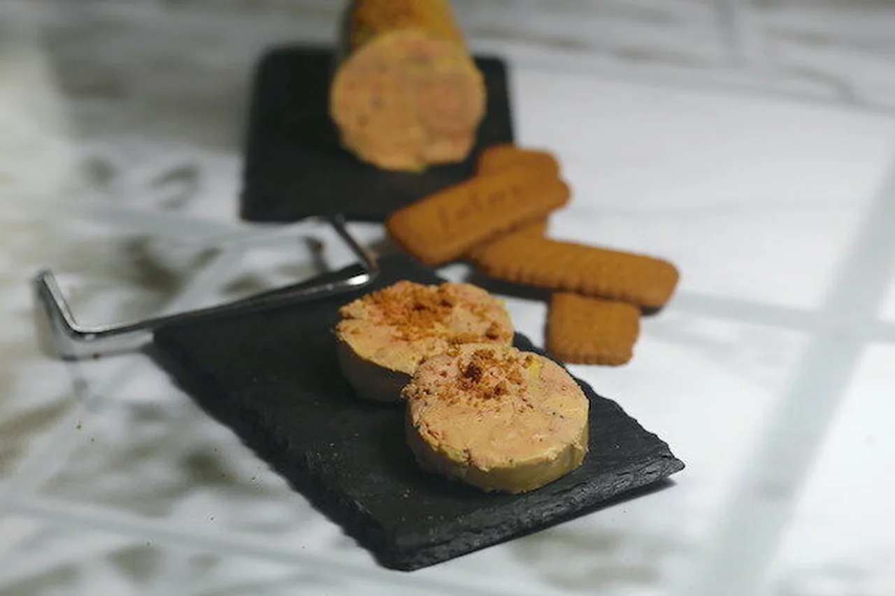 Ballotine de foie gras aux spéculos