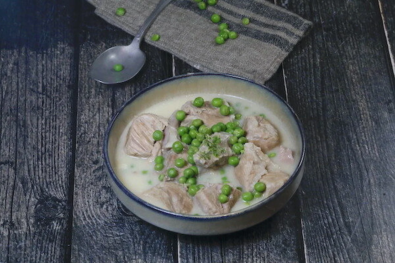 Blanquette de veau aux petits pois