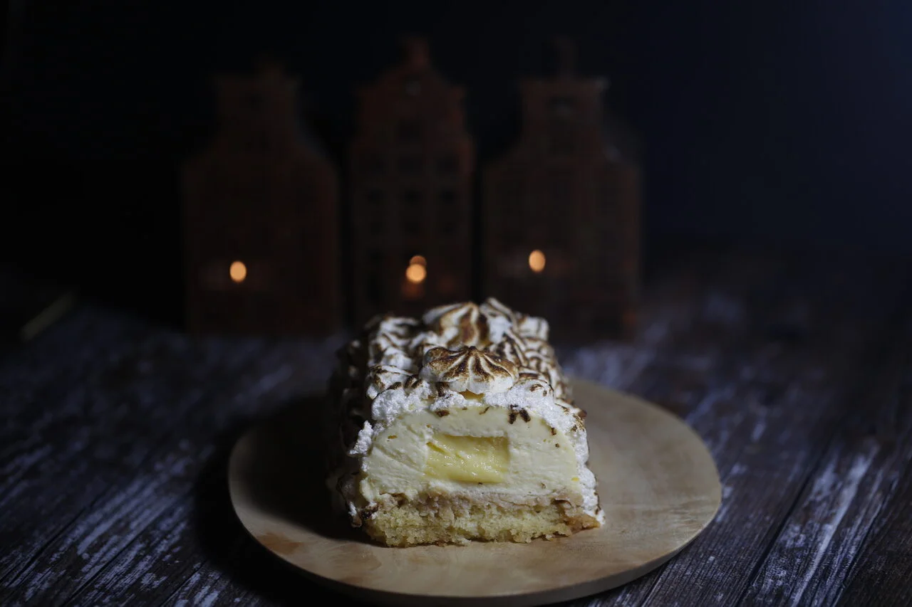 Bûche au citron meringuée
