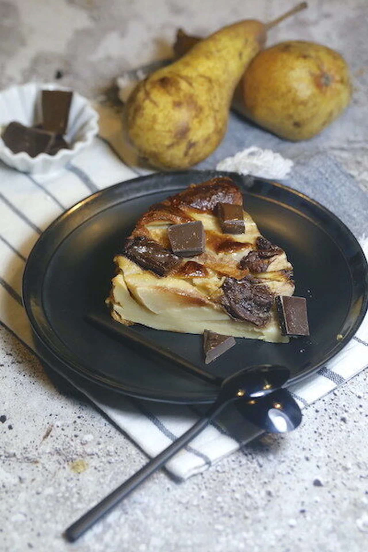 Clafoutis poires chocolat