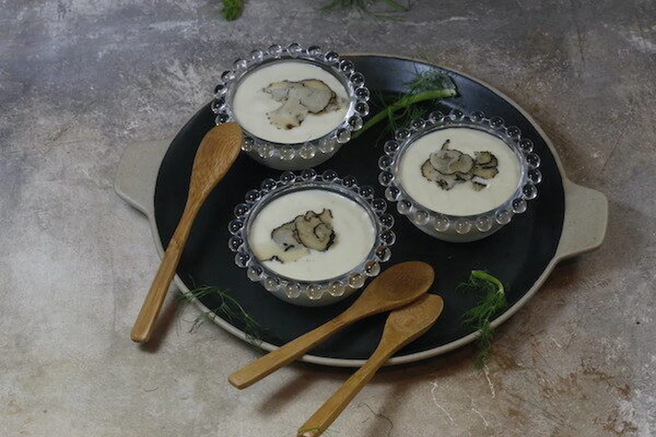 Crème de fenouil et truffe d'été