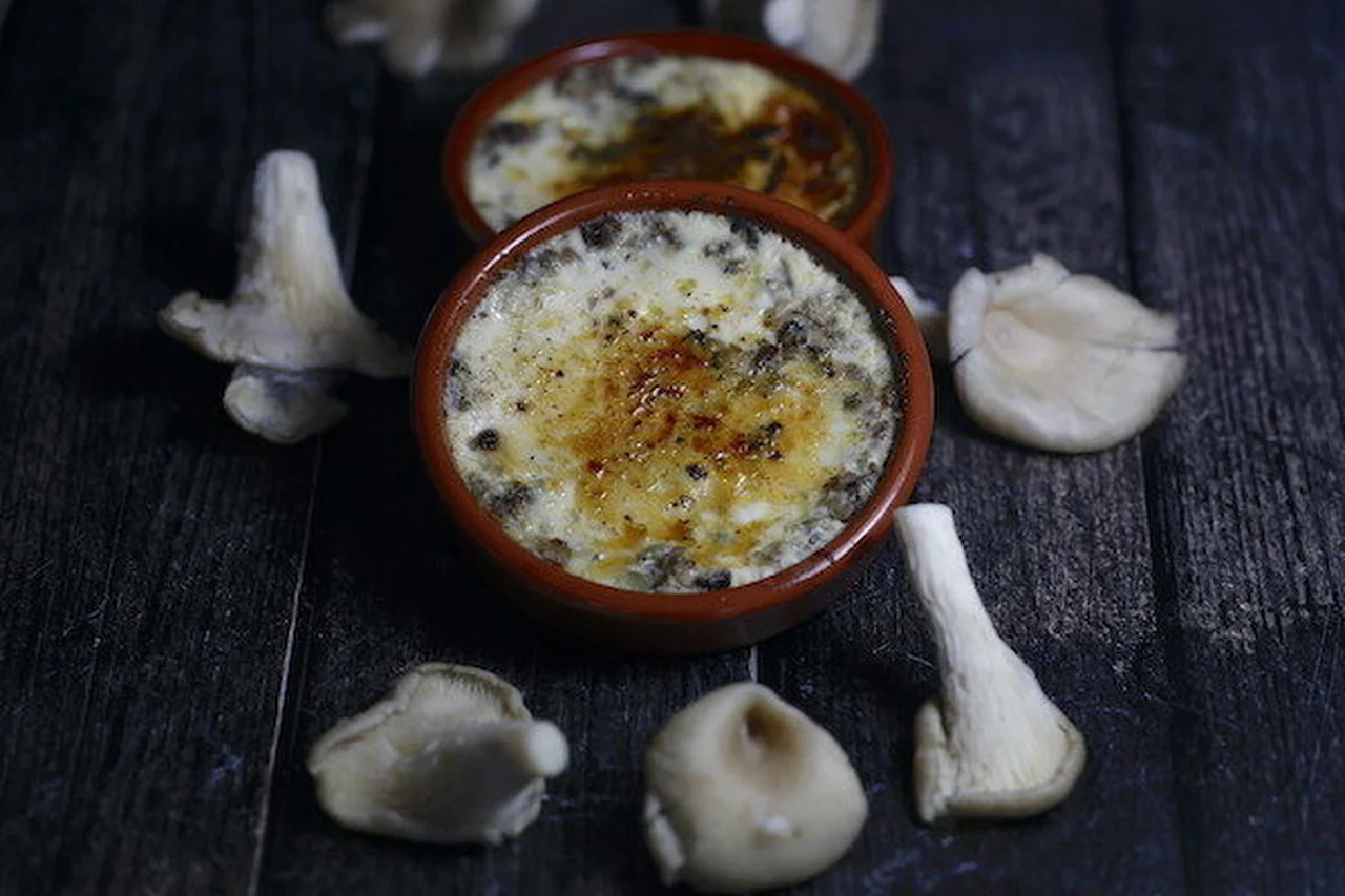 Crèmes brûlées aux pleurotes