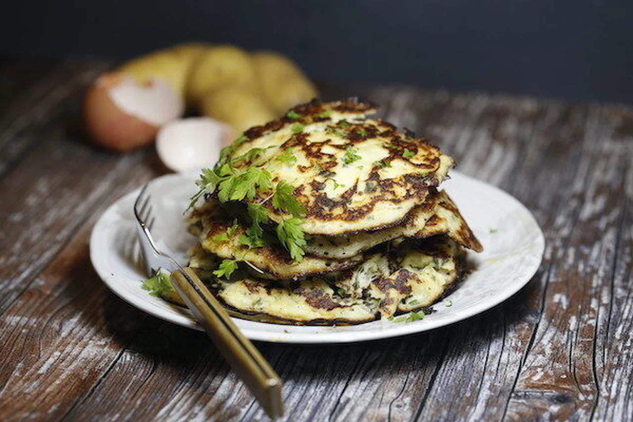 Crêpes de pommes de terre aux herbes