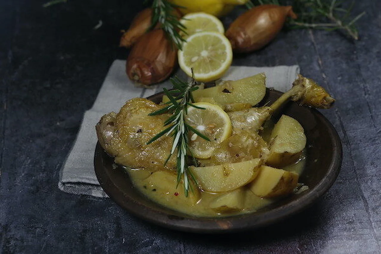 Cuisses de poulet citron romarin