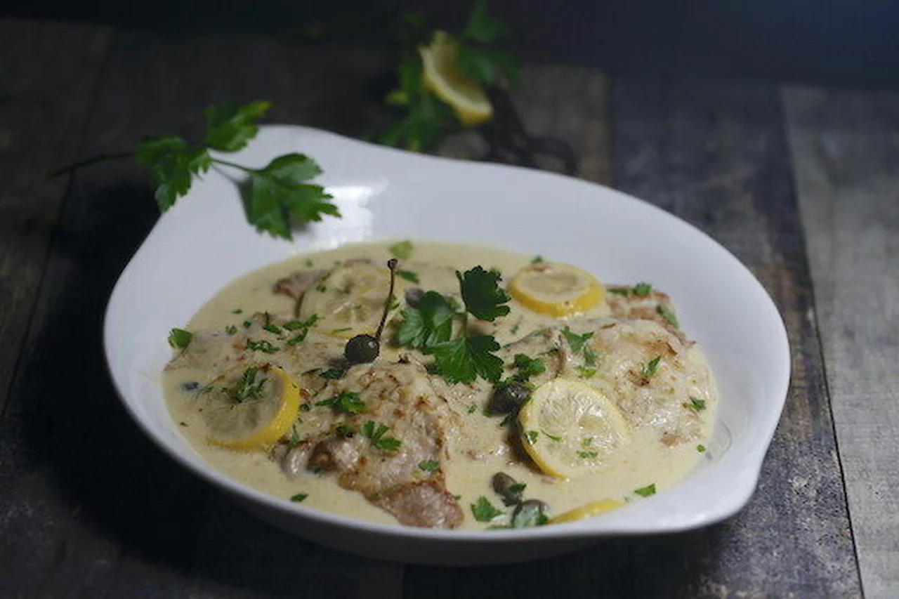 Escalopes de veau au citron et aux câpres