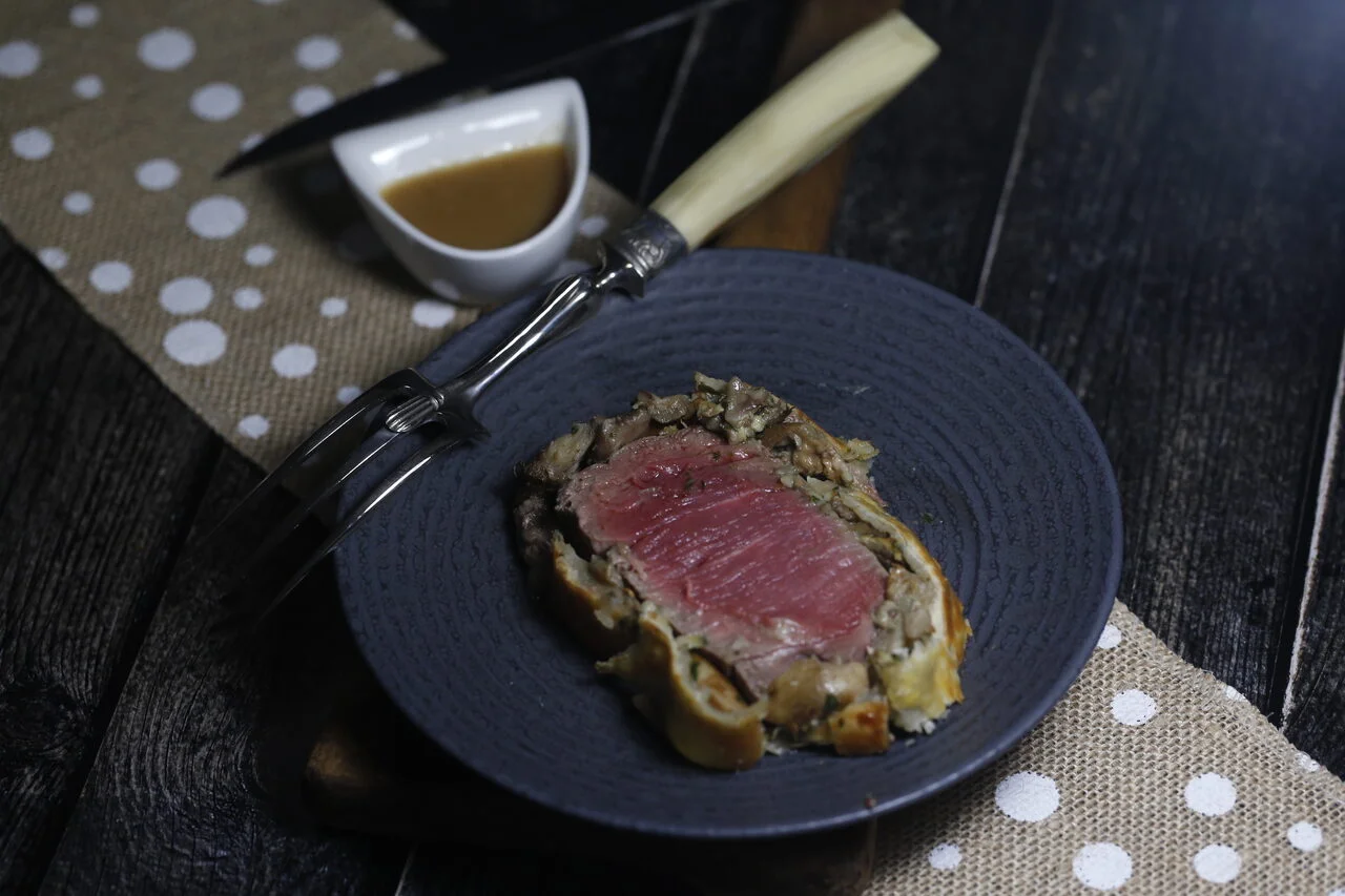Filet de boeuf en croûte aux champignons