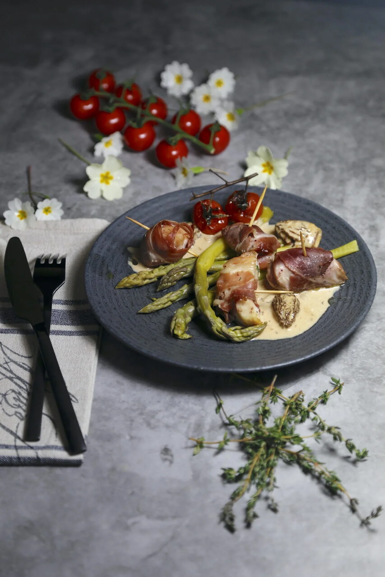 Filets de cailles aux morilles