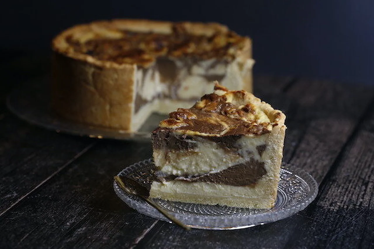 Flan marbré vanille chocolat