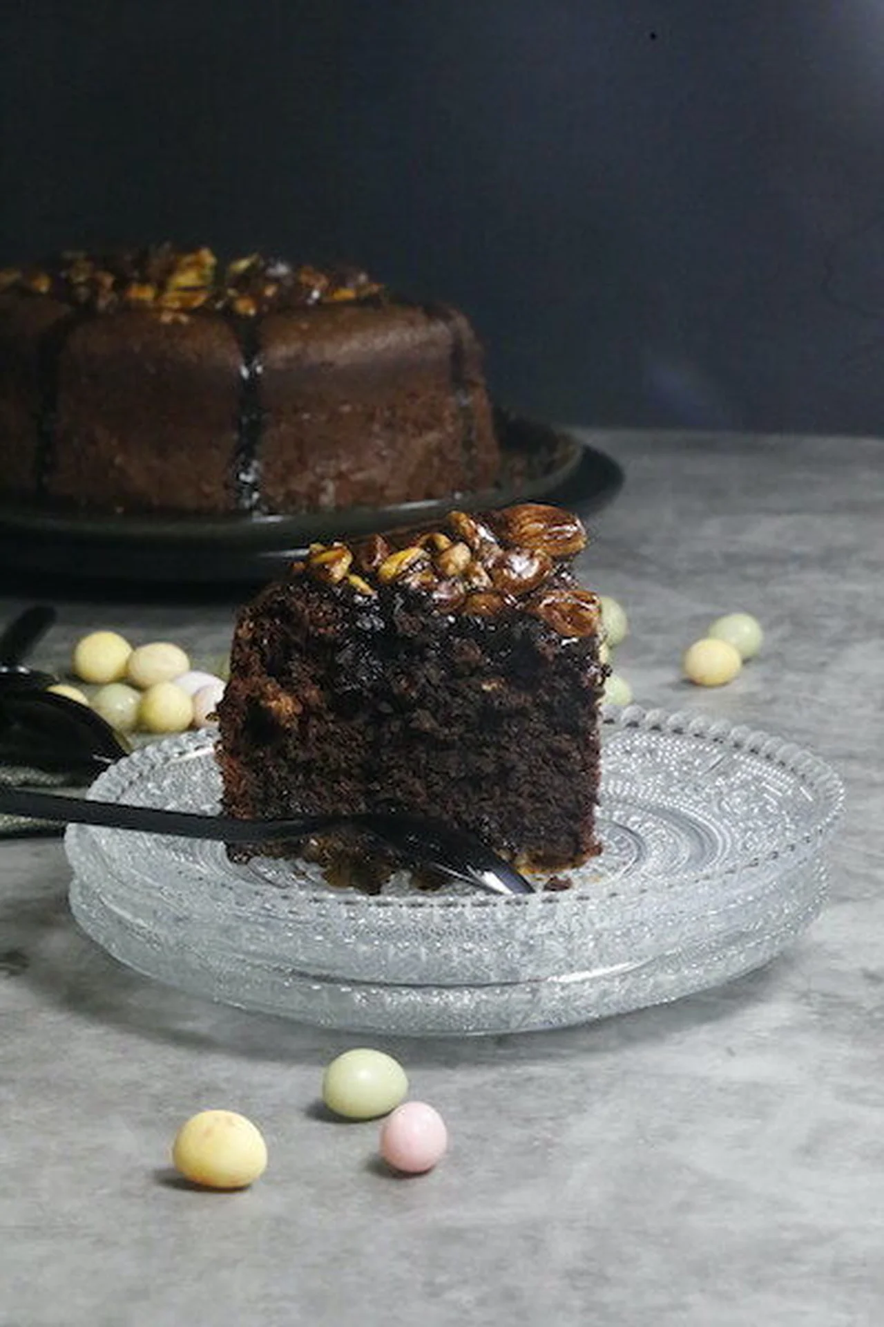 Gâteau chocolat pistaches