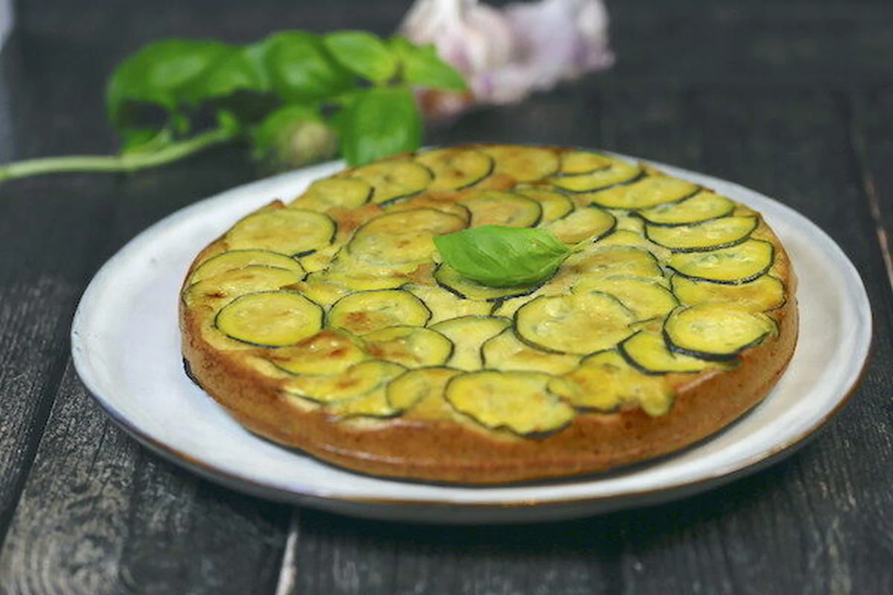 Gâteau de courgettes au pesto