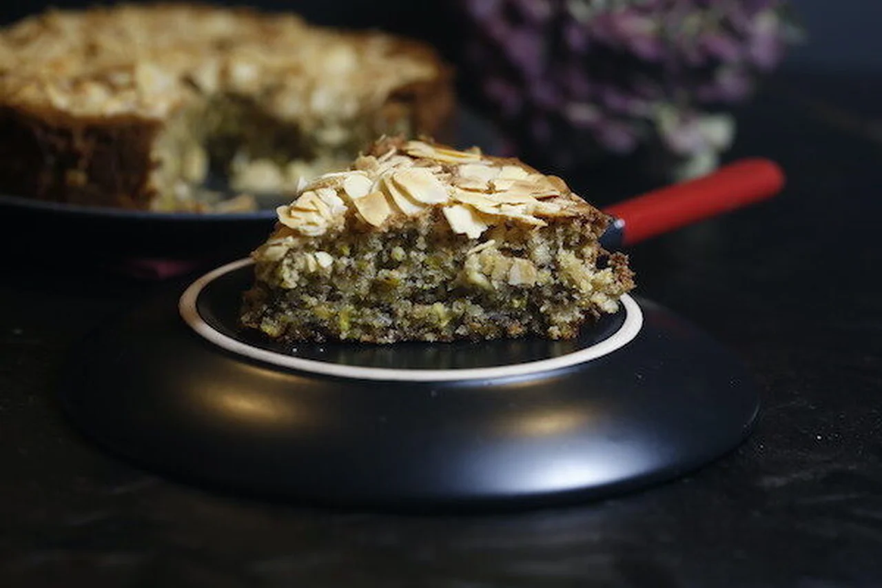 Gâteau moelleux pistache amande