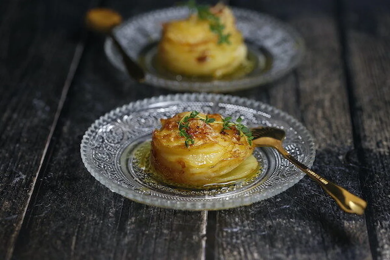 Petits gratins de pommes de terre au thym