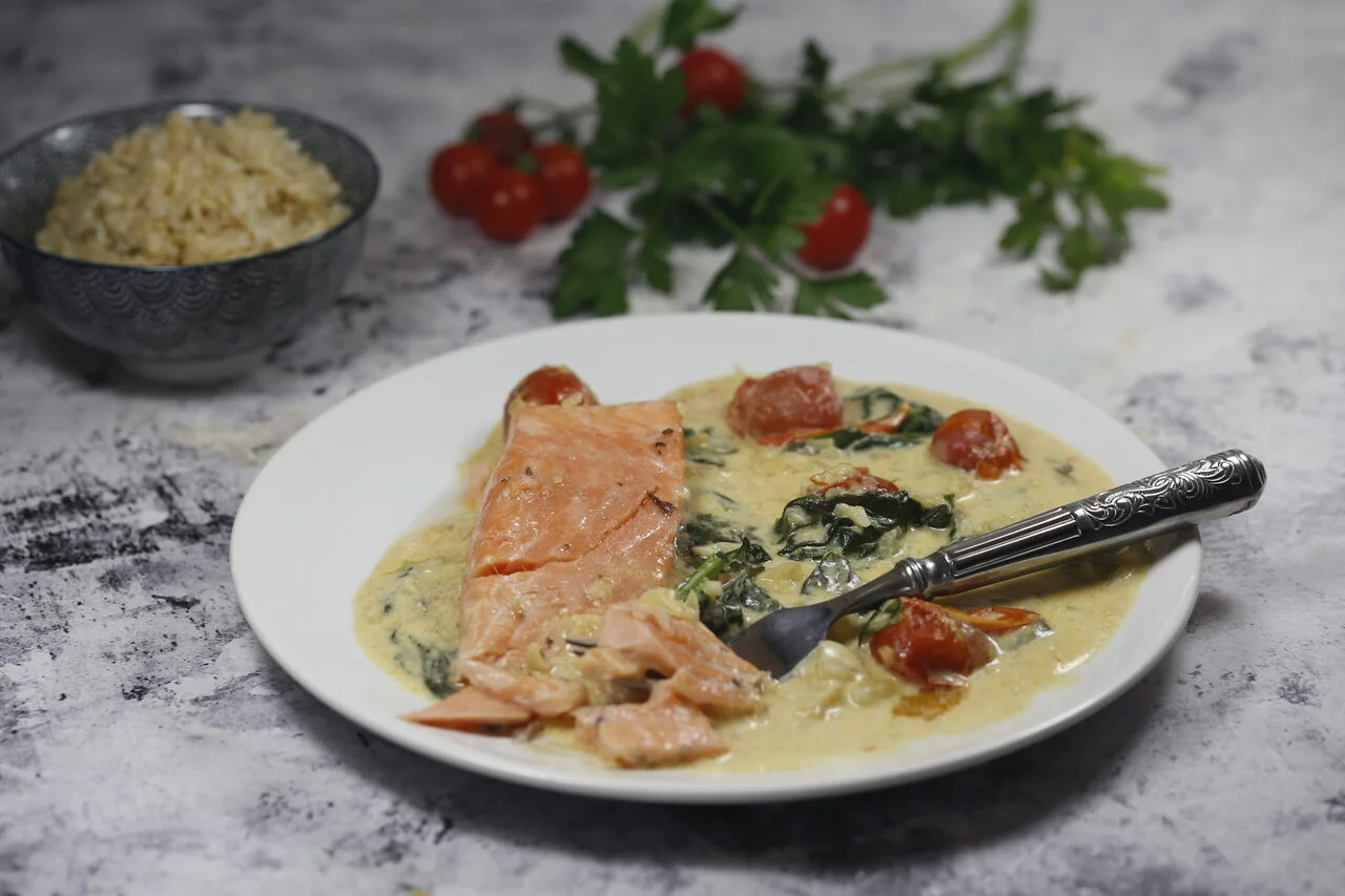 Saumon à la toscane aux épices cajun
