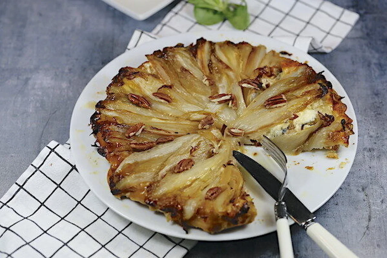 Tatin d'endives au Roche Baron
