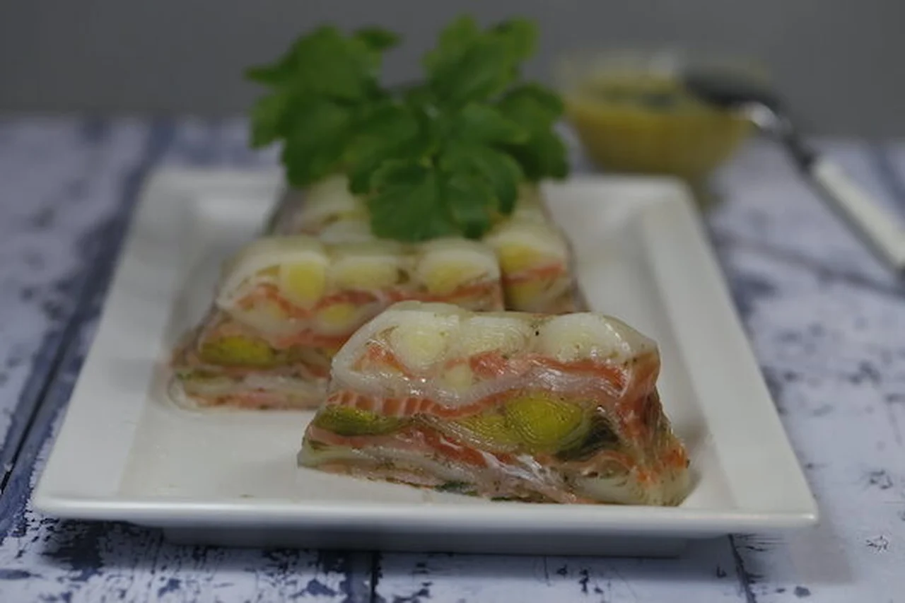 Terrine de poireaux au saumon fumé